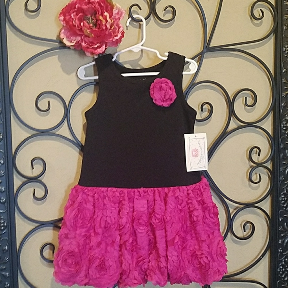 Marmellata Fuschia Rose Dress, NWT